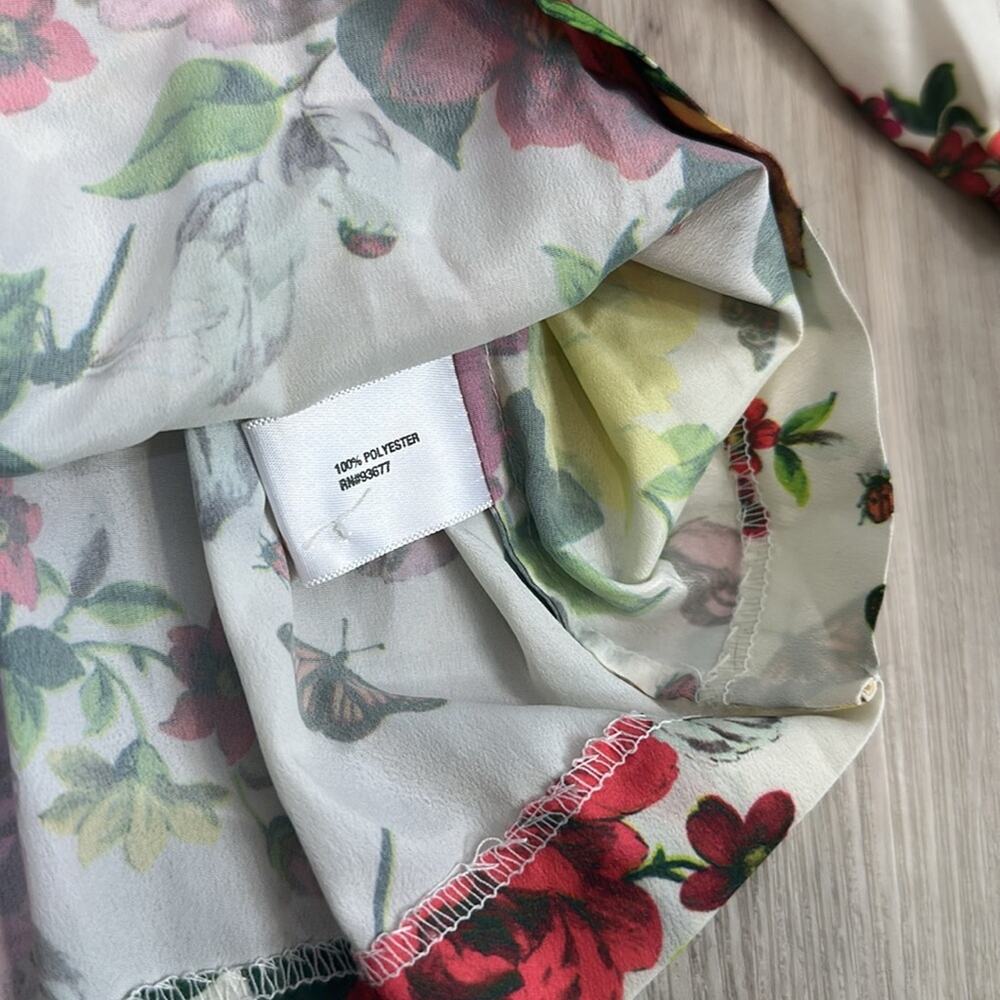Baker by Ted baker floral pleated swing top size 8 - Picture 4 of 7